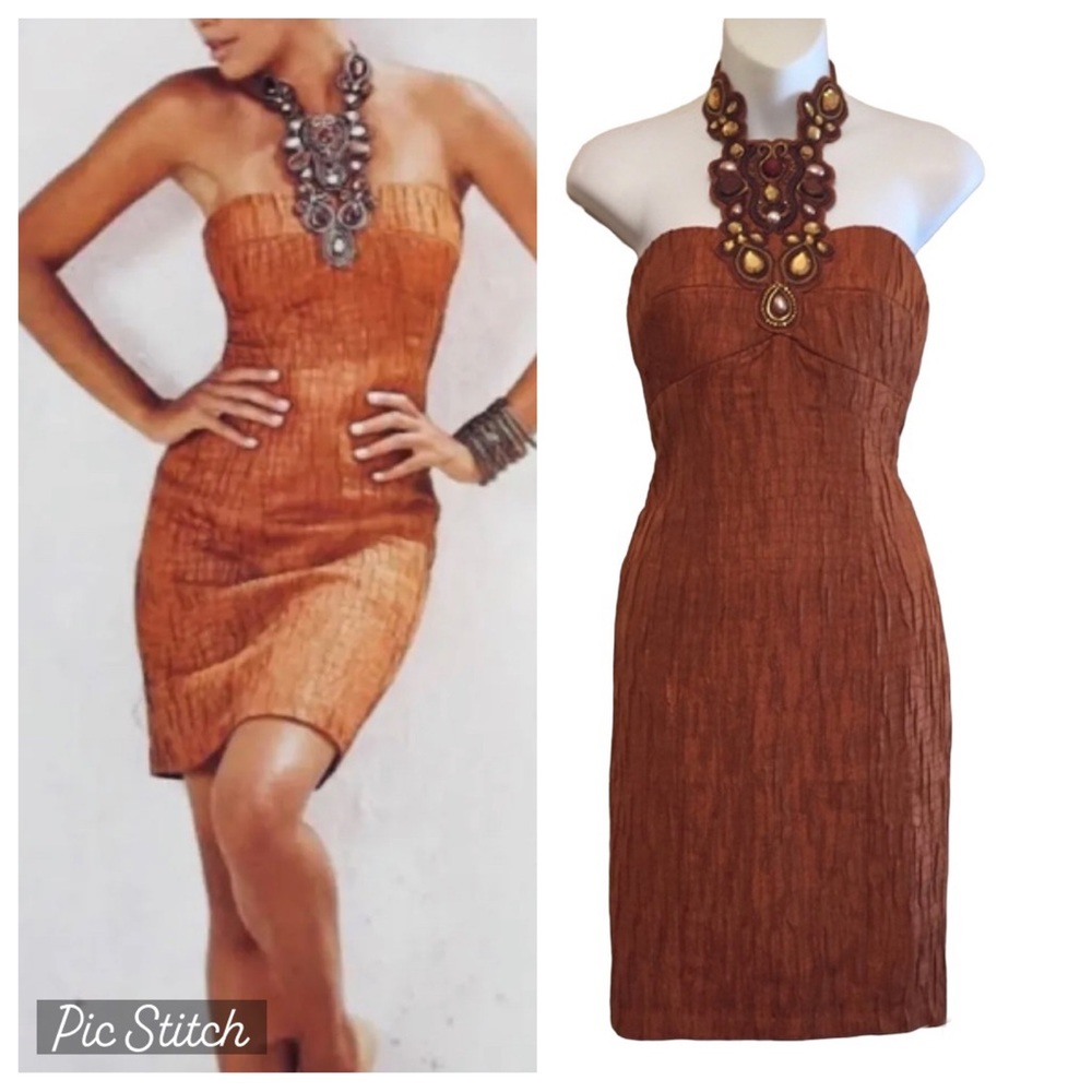 Muse Boston Proper Jewel Halter Sheath Dress Size 4